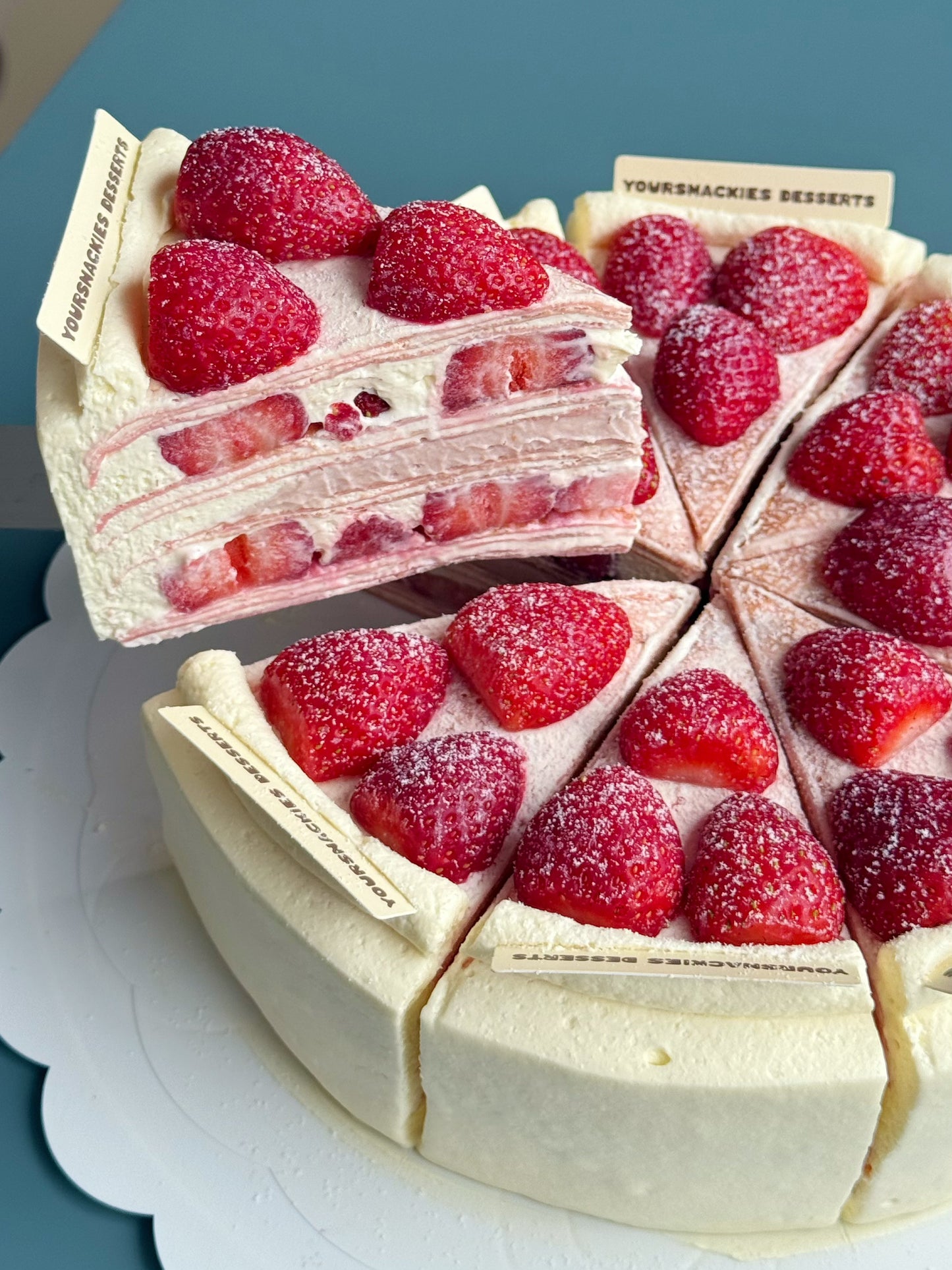 Strawberry Yoghurt Mille Crepe