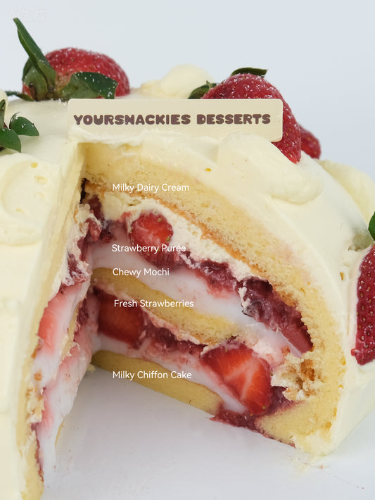 Strawberry Planet w/ Mochi Cake