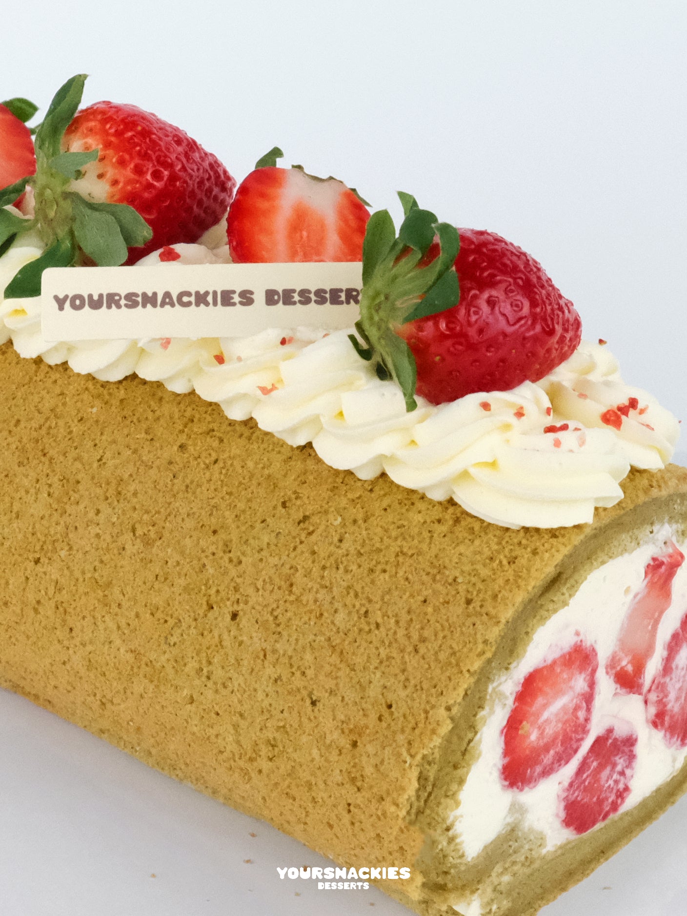 Strawberry Yoghurt Swiss Roll