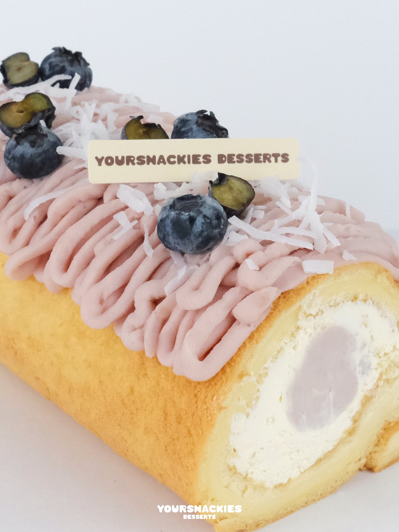 Yam Coconut Swiss Roll