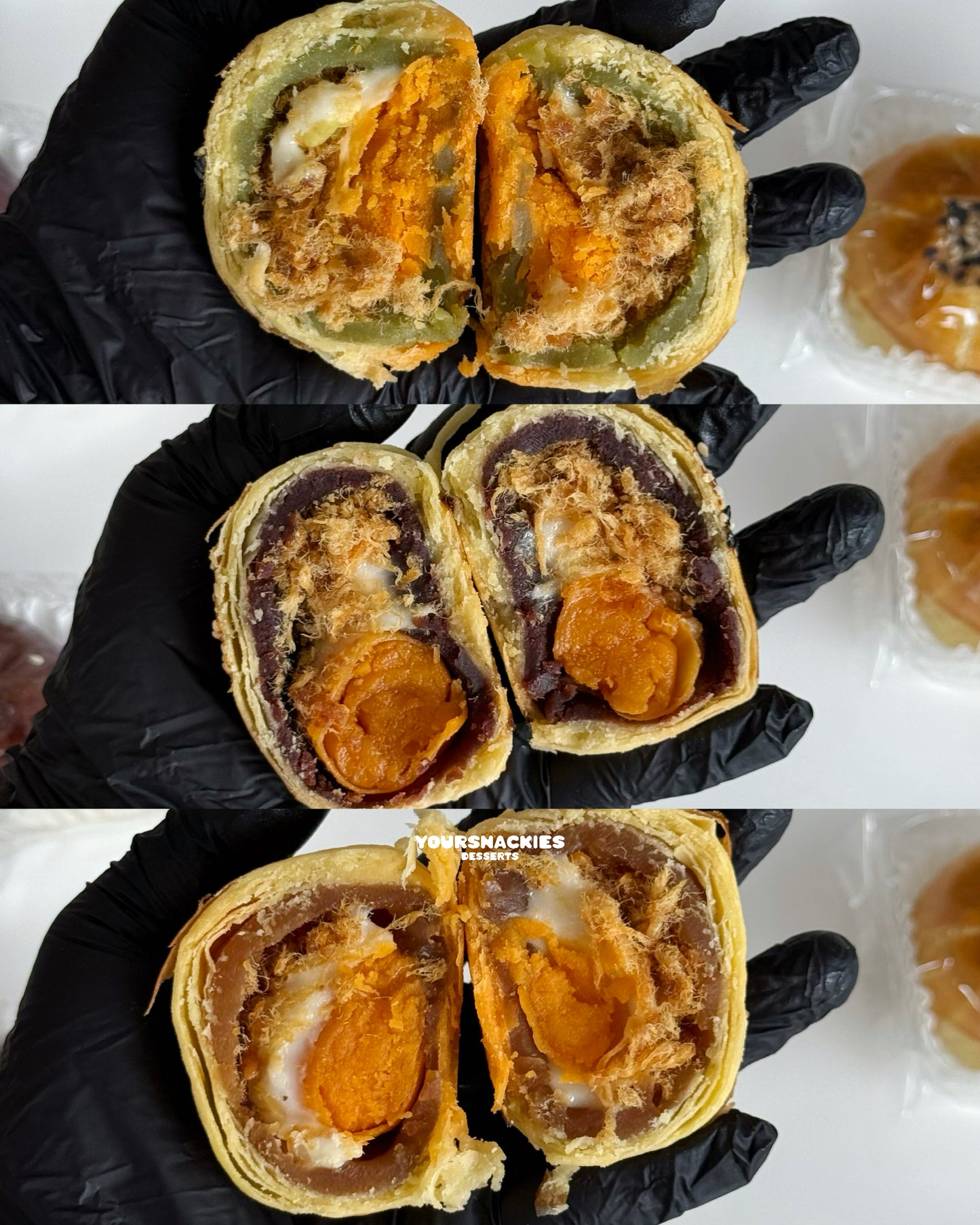 Mochi+Chicken Floss Egg Yolk Crips 麻薯+肉松霸王酥