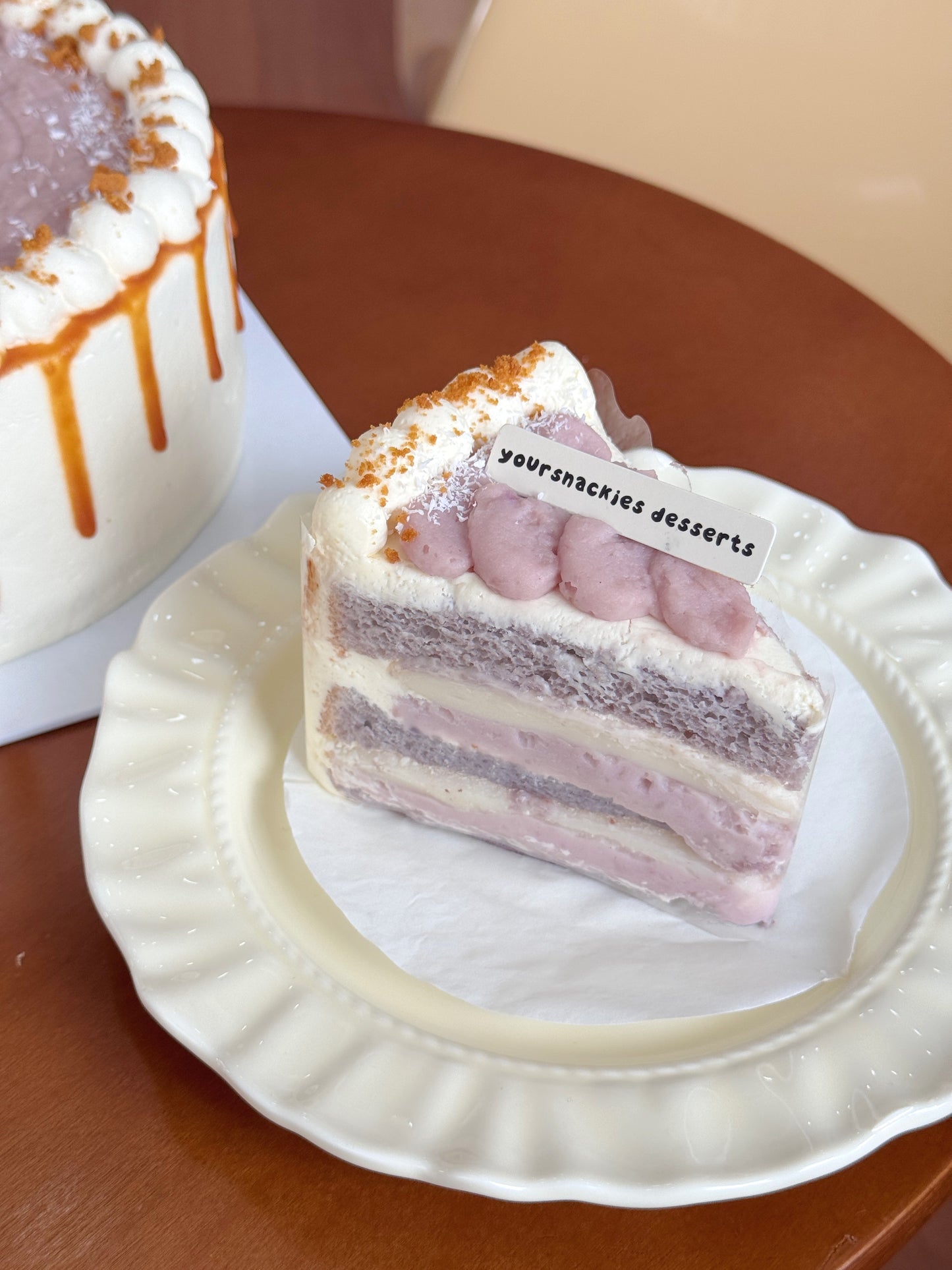 Chewy Yam Mochi Cake