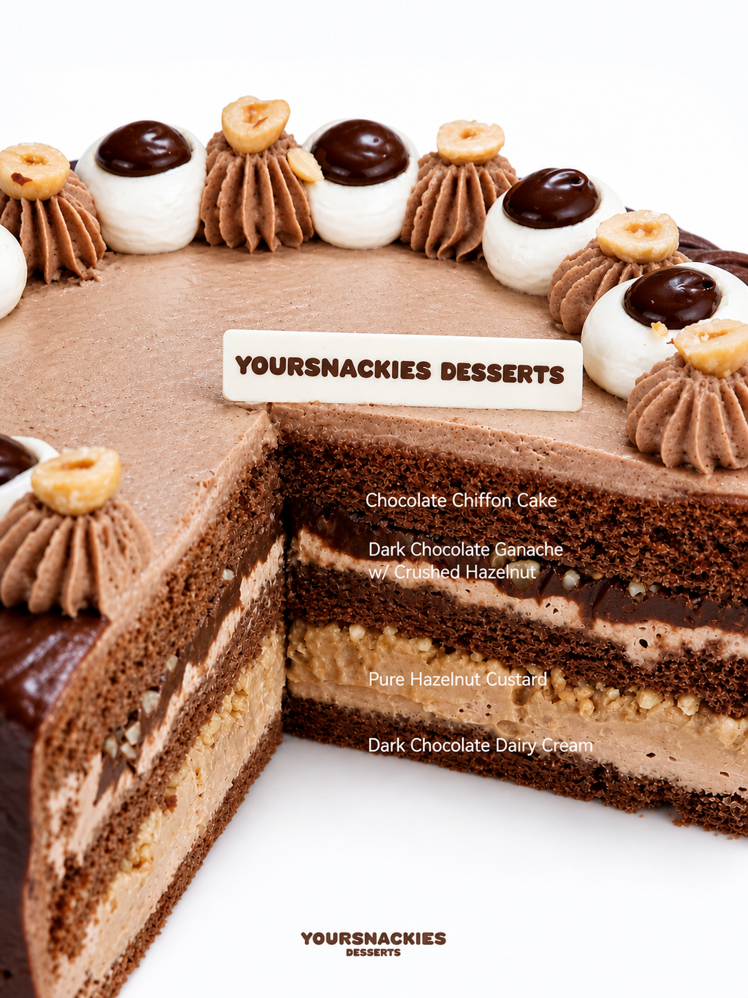 Dark Chocolate Hazelnut Cake