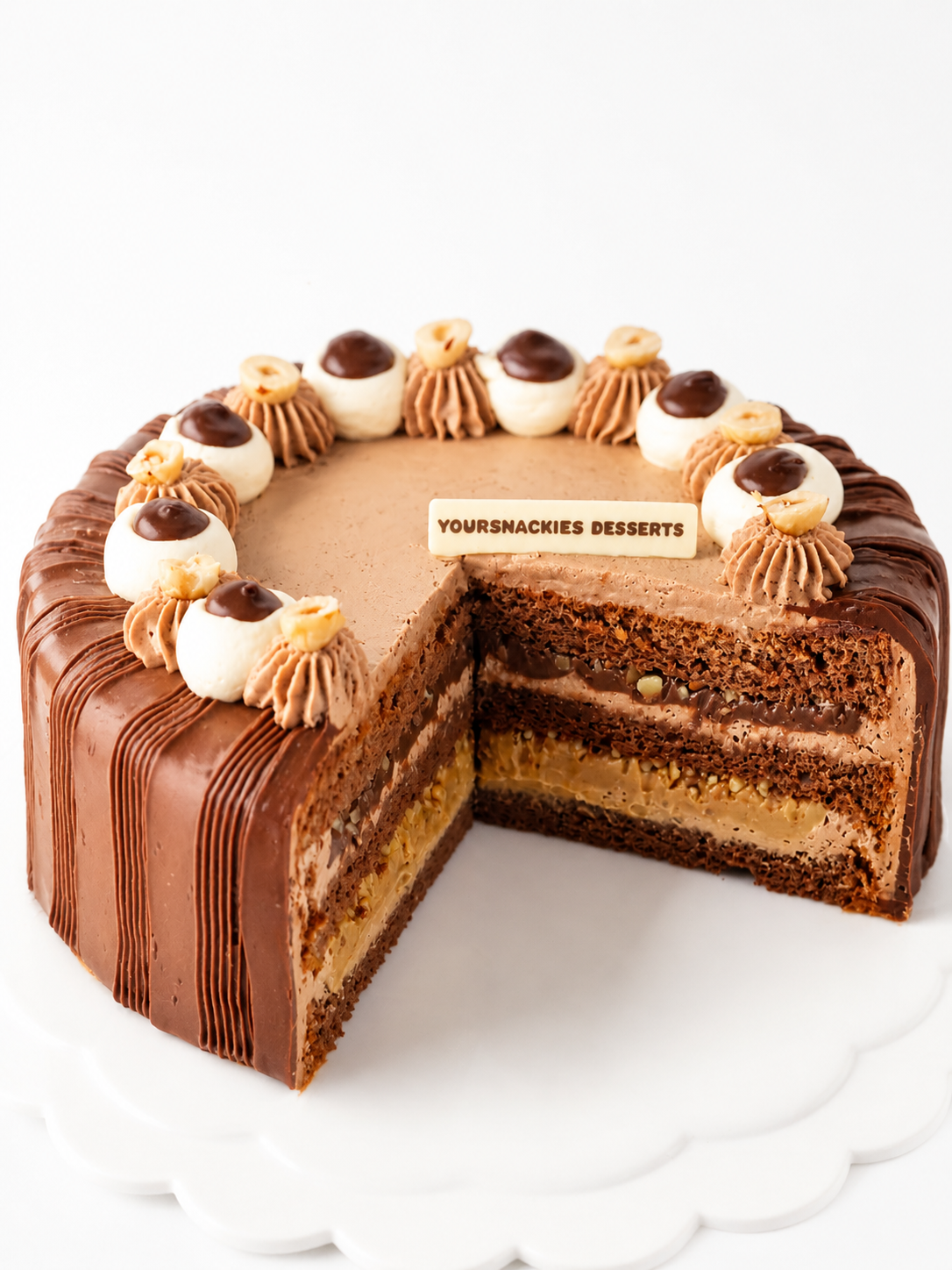 Dark Chocolate Hazelnut Cake