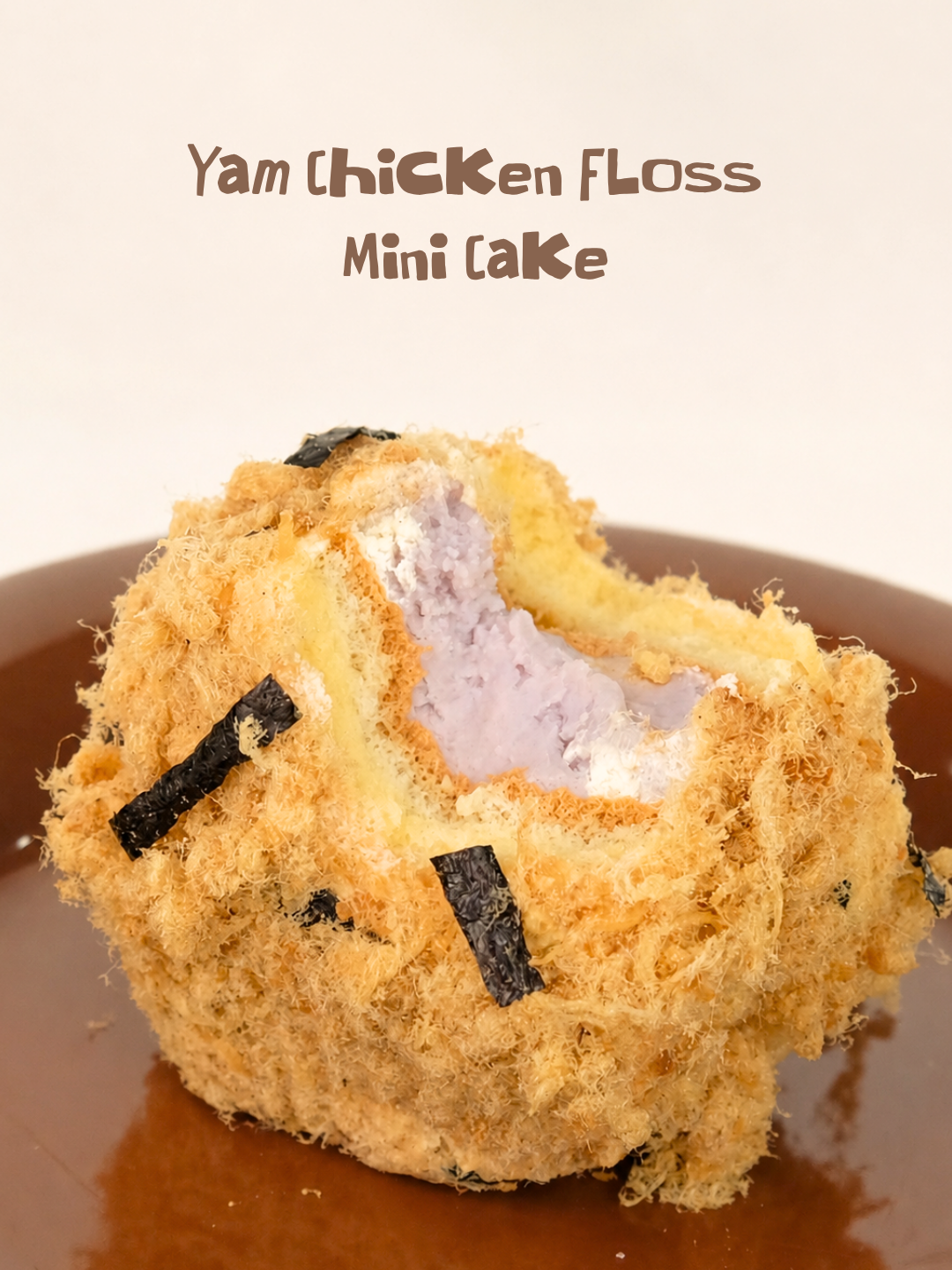 Yam Chicken Floss Mini Cake 芋泥肉松小贝