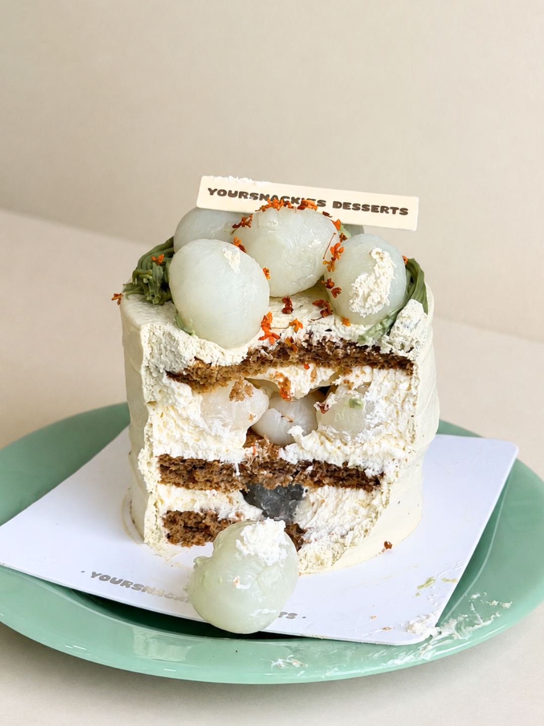 Refreshing Longan Jasmine Tea Mini cake 清香龙眼茉莉迷你