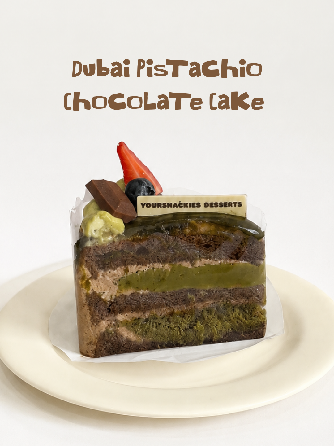 Dubai Pistachio Chocolate Cake 迪拜开心果巧克力蛋糕