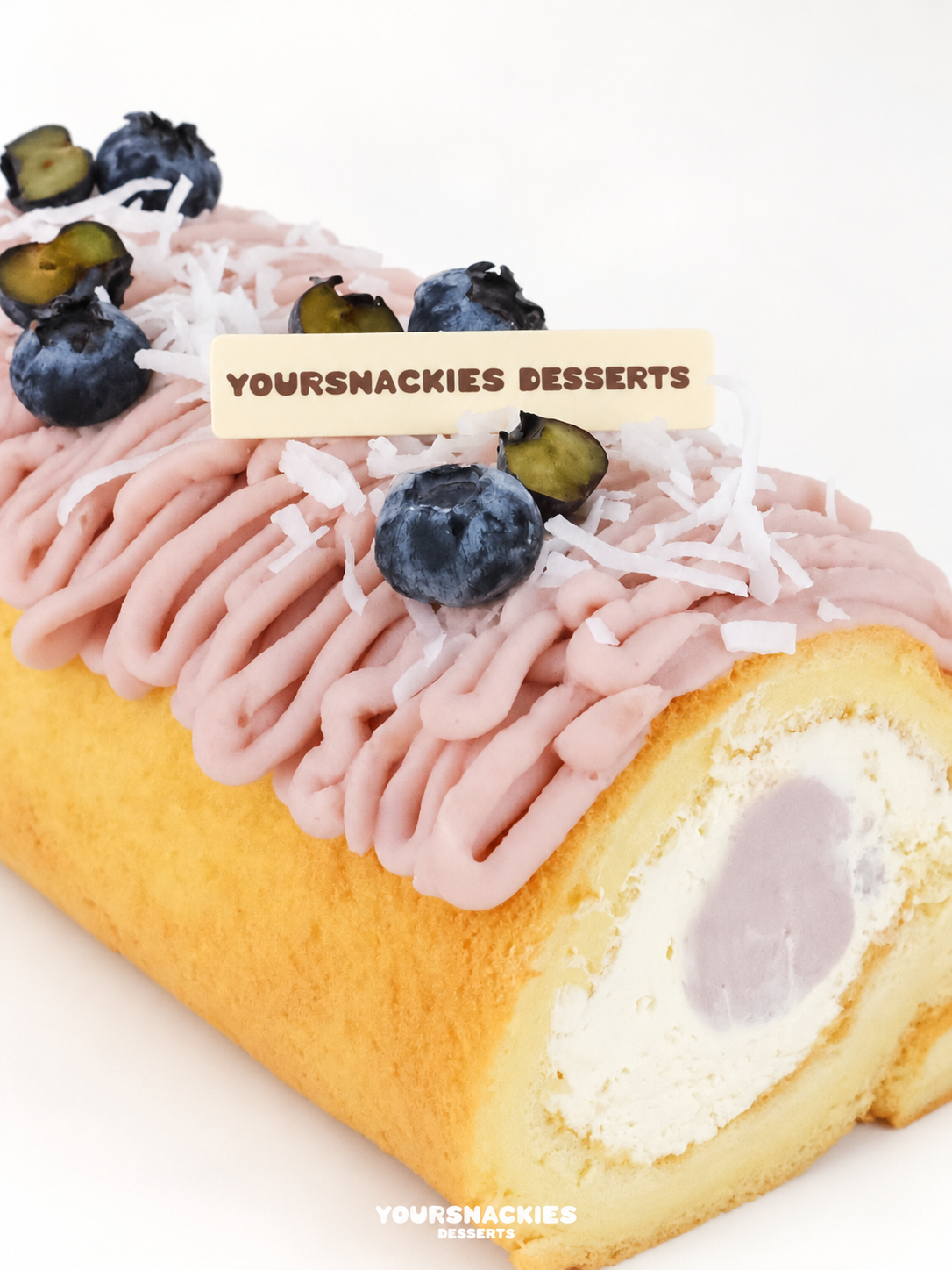 Yam Coconut Swiss Roll