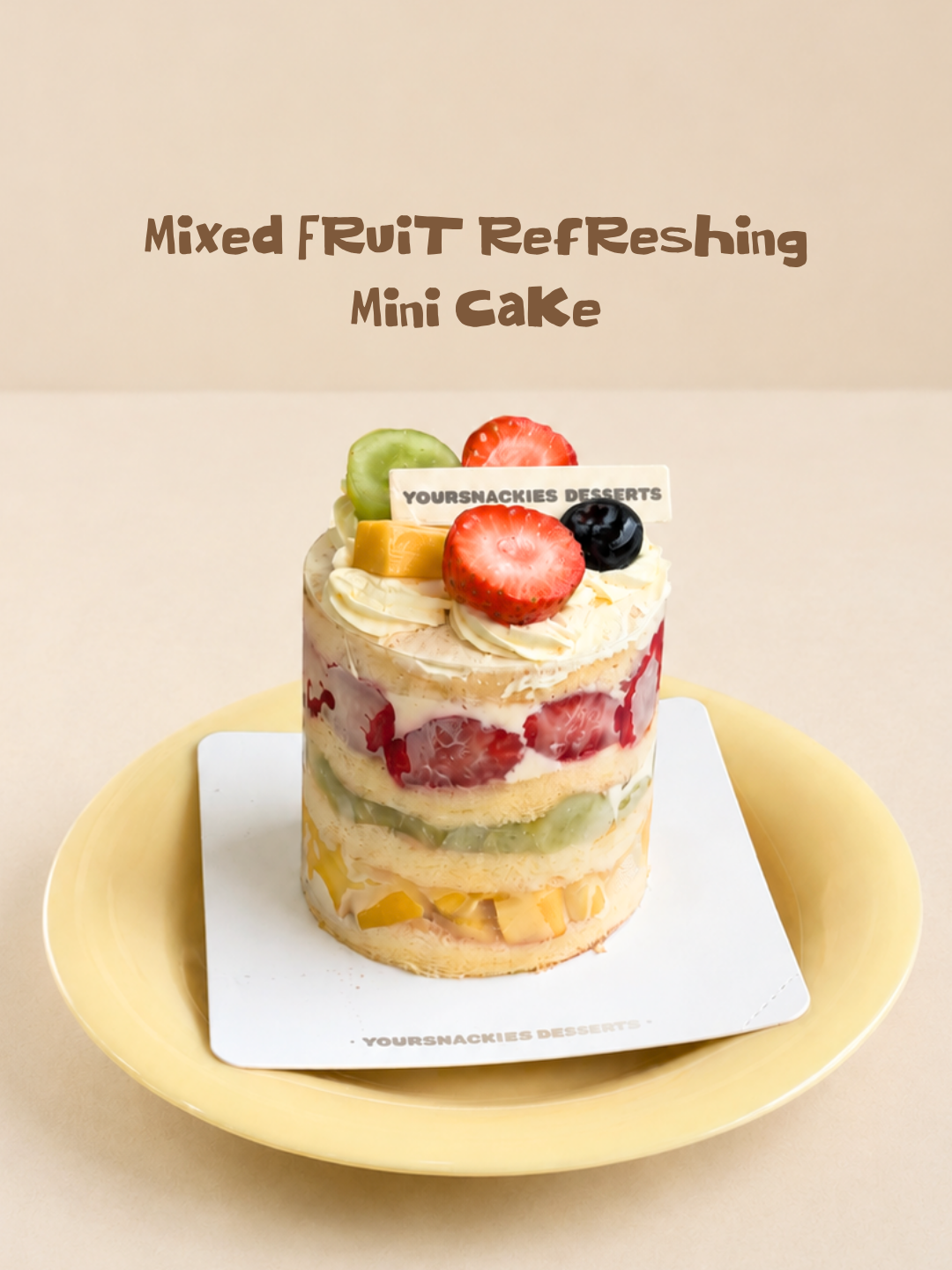 Mixed fruit refreshing Mini cake 杂果迷你蛋糕