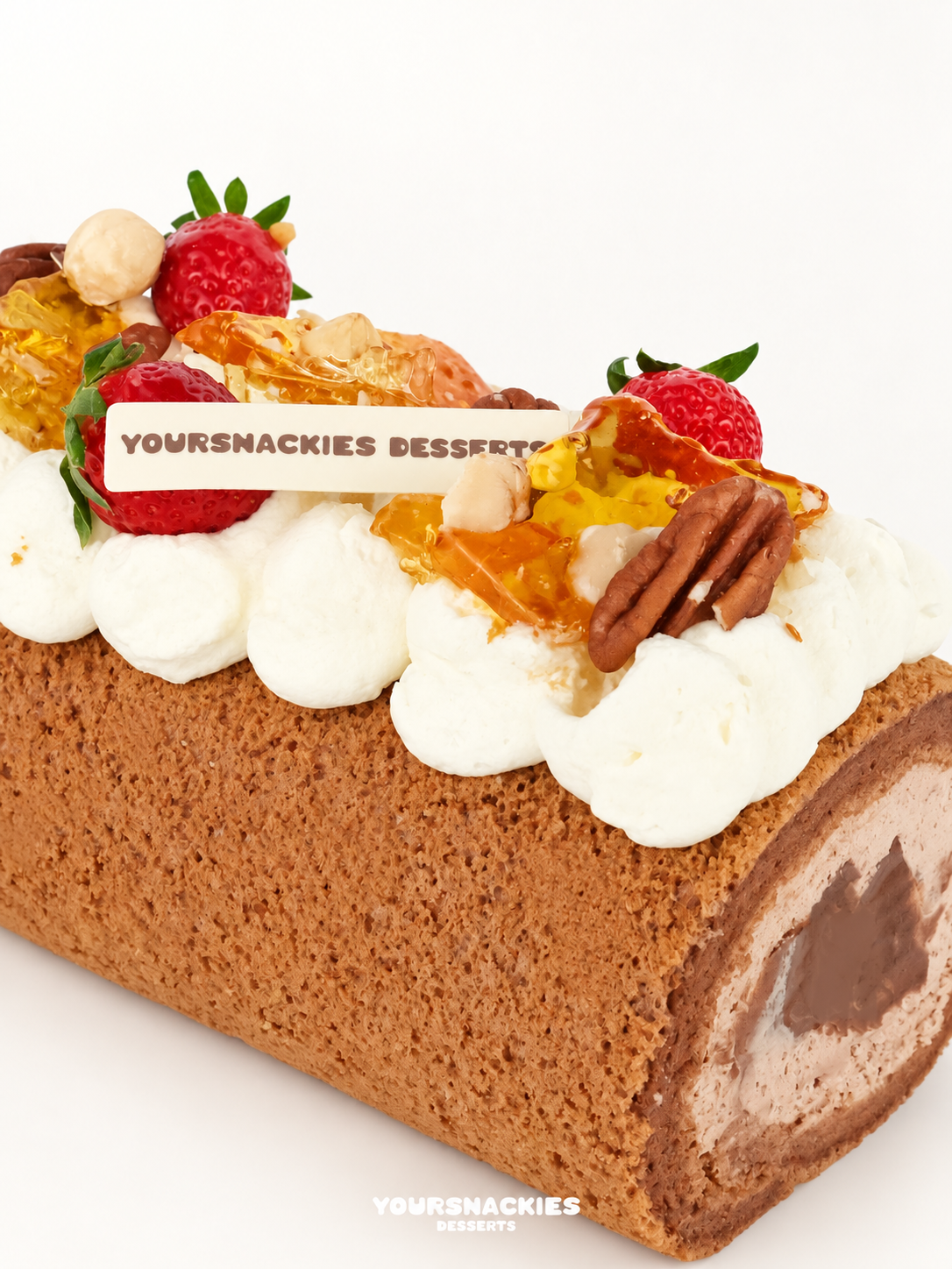 Sea Salt Dark Chocolate Swiss Roll