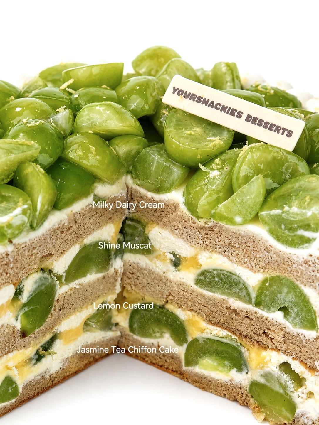 Shine Muscat Refreshing Lemon Cake