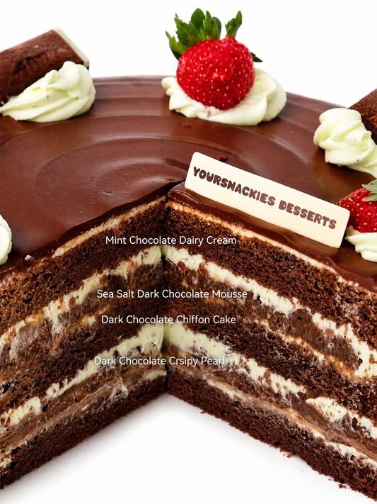 Mint Dark Chocolate Cake