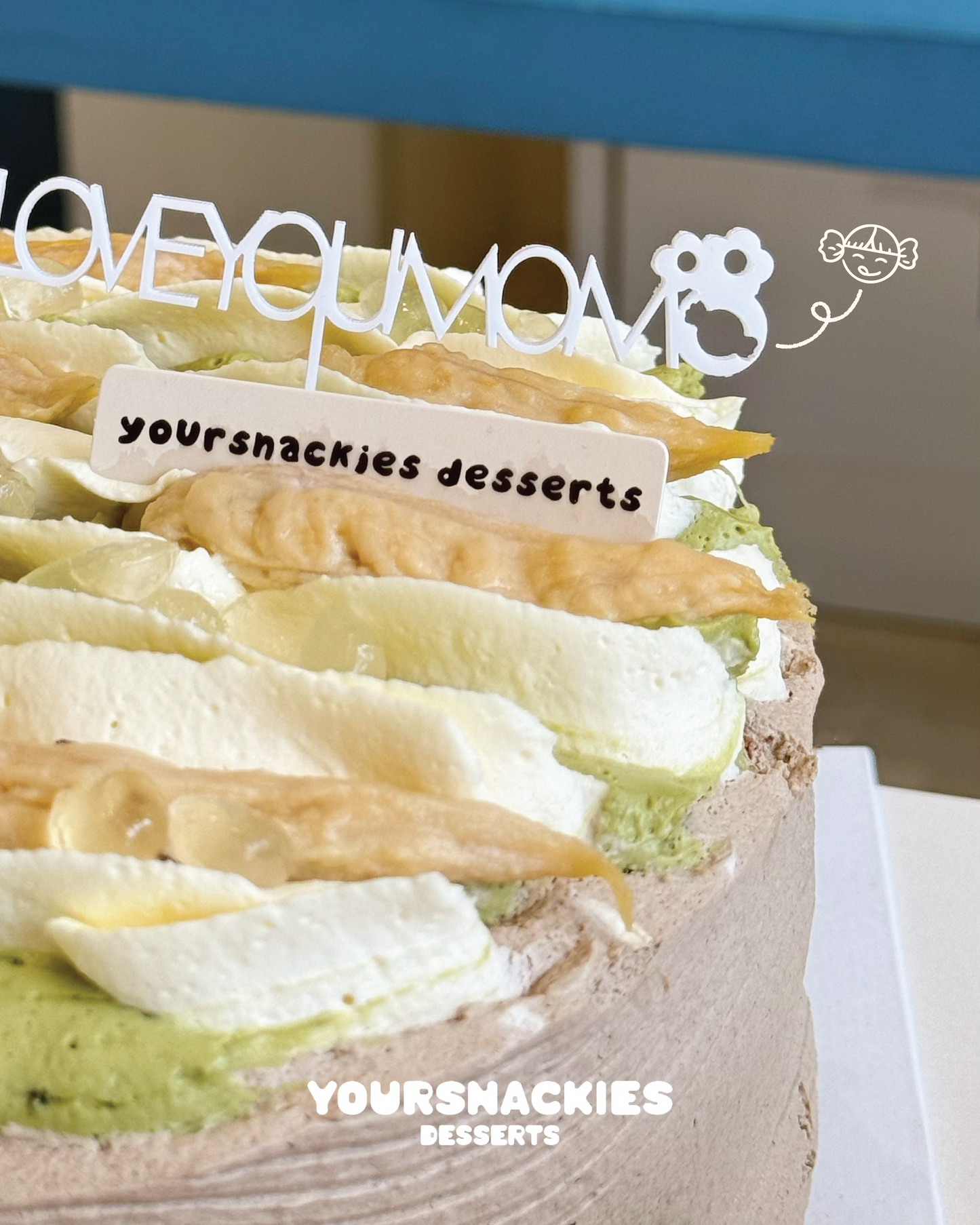 Pure Durian Oolong Tea Cake