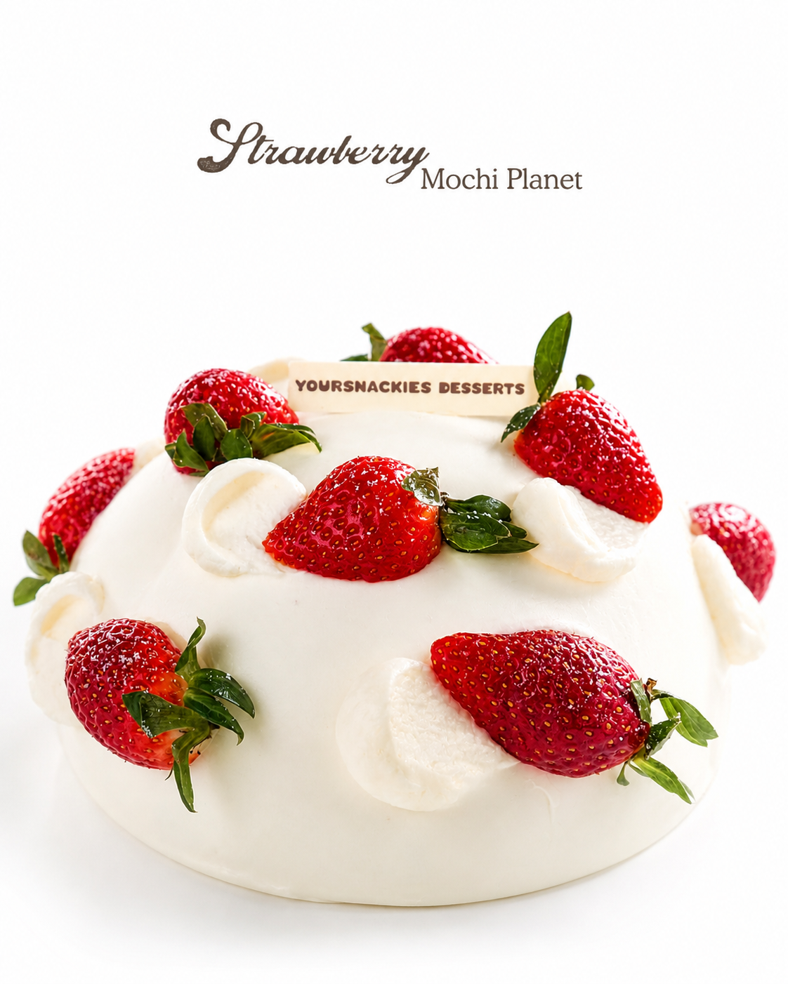 Strawberry Planet w/ Mochi Cake