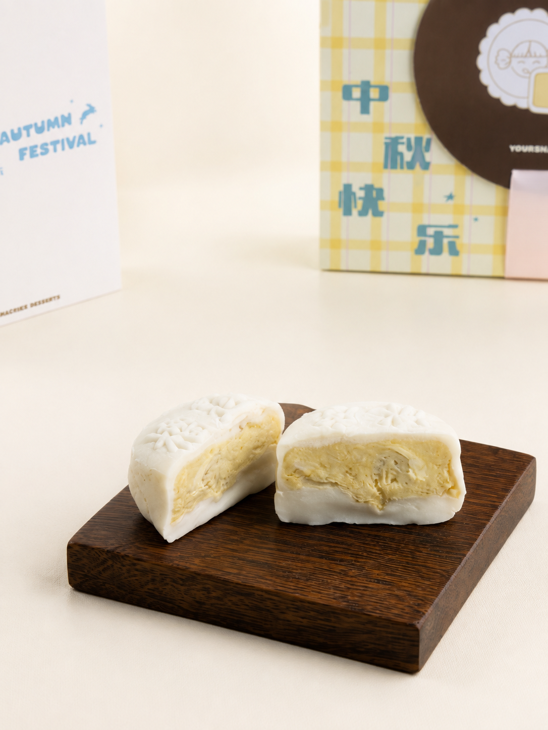 Classic D24 Durian Snow Skin Mooncake