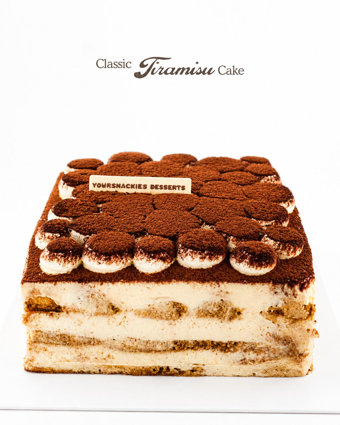 Classic Tiramisu Cake