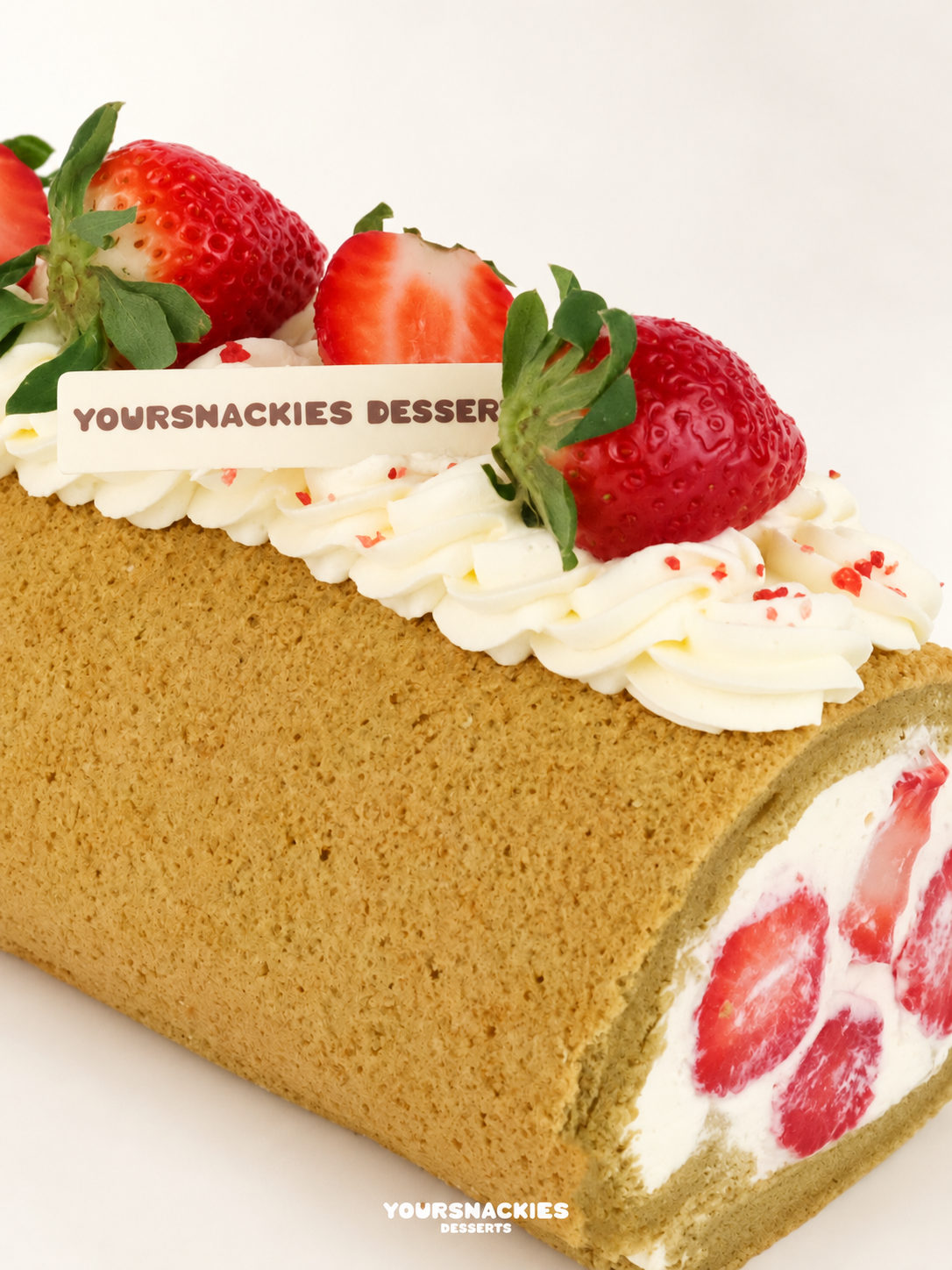 Strawberry Yoghurt Swiss Roll