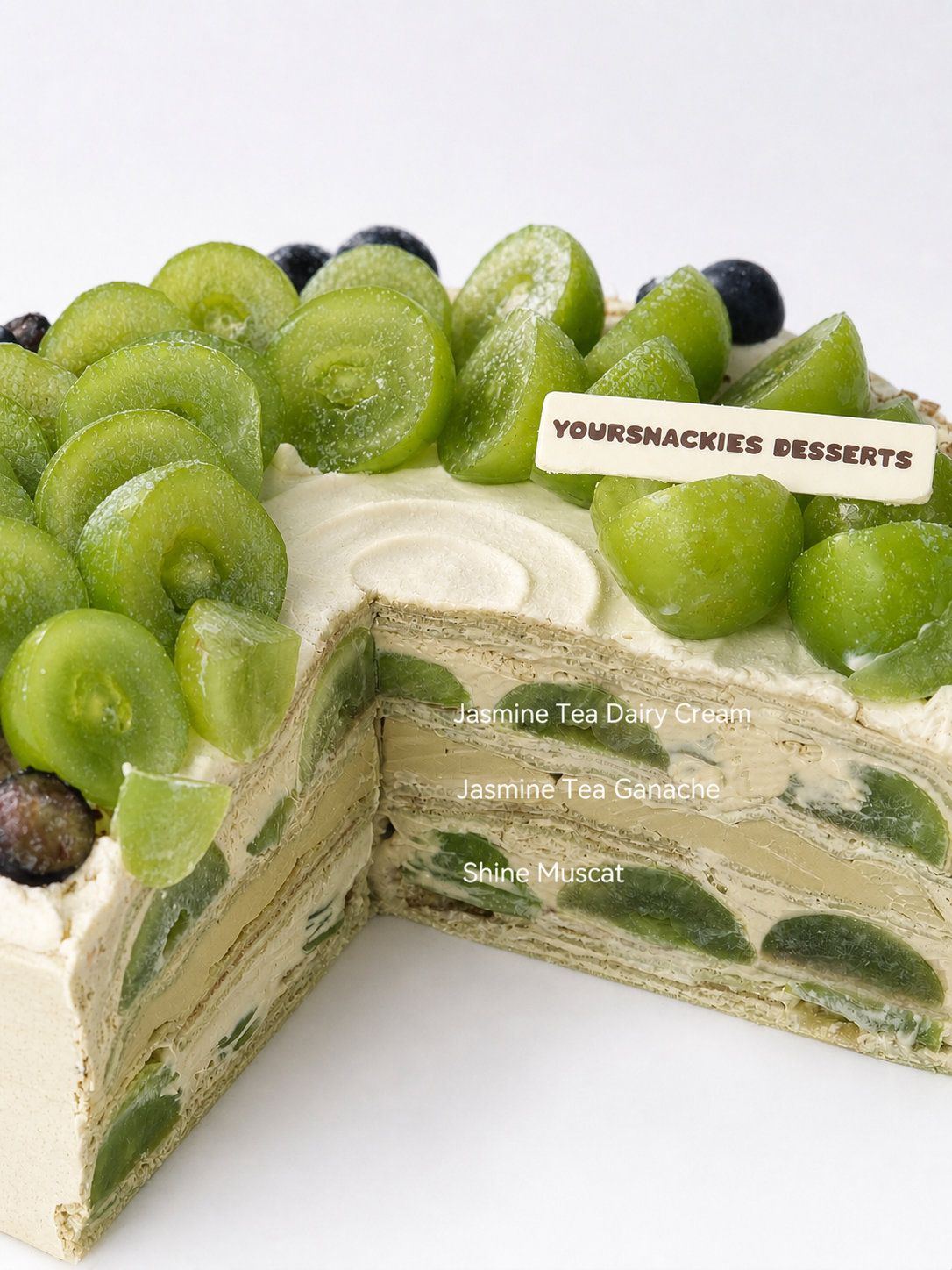 Jasmine Tea Shine Muscat Mille Crepe