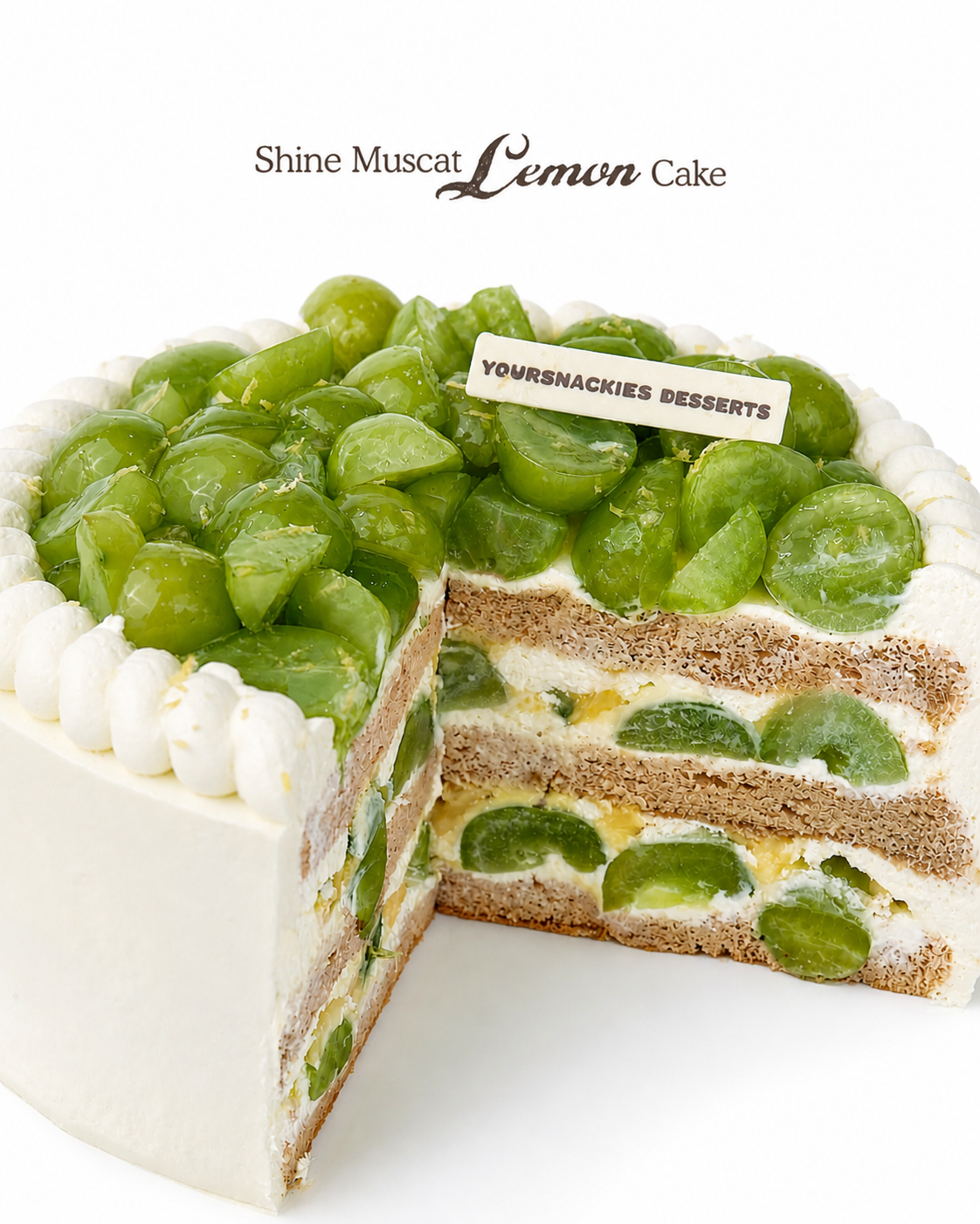 Shine Muscat Refreshing Lemon Cake