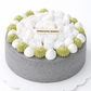 Black Sesame Soya Mochi Cake