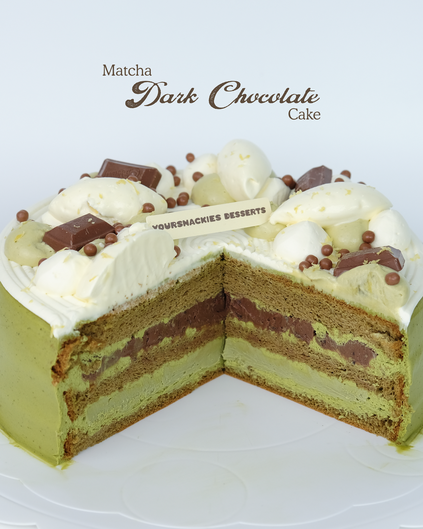 Matcha Dark Chocolate Cake