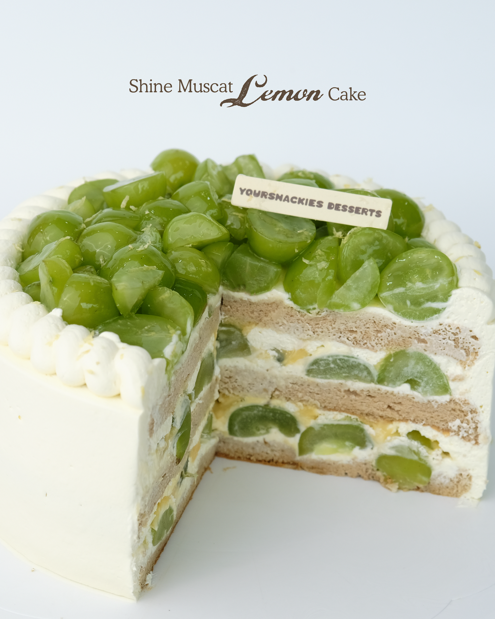 Shine Muscat Refreshing Lemon Cake