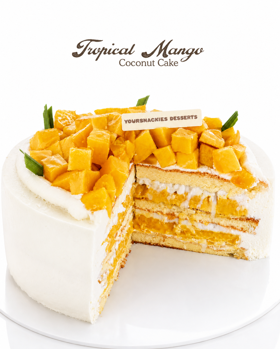 Tropical Mango Coconut Cake