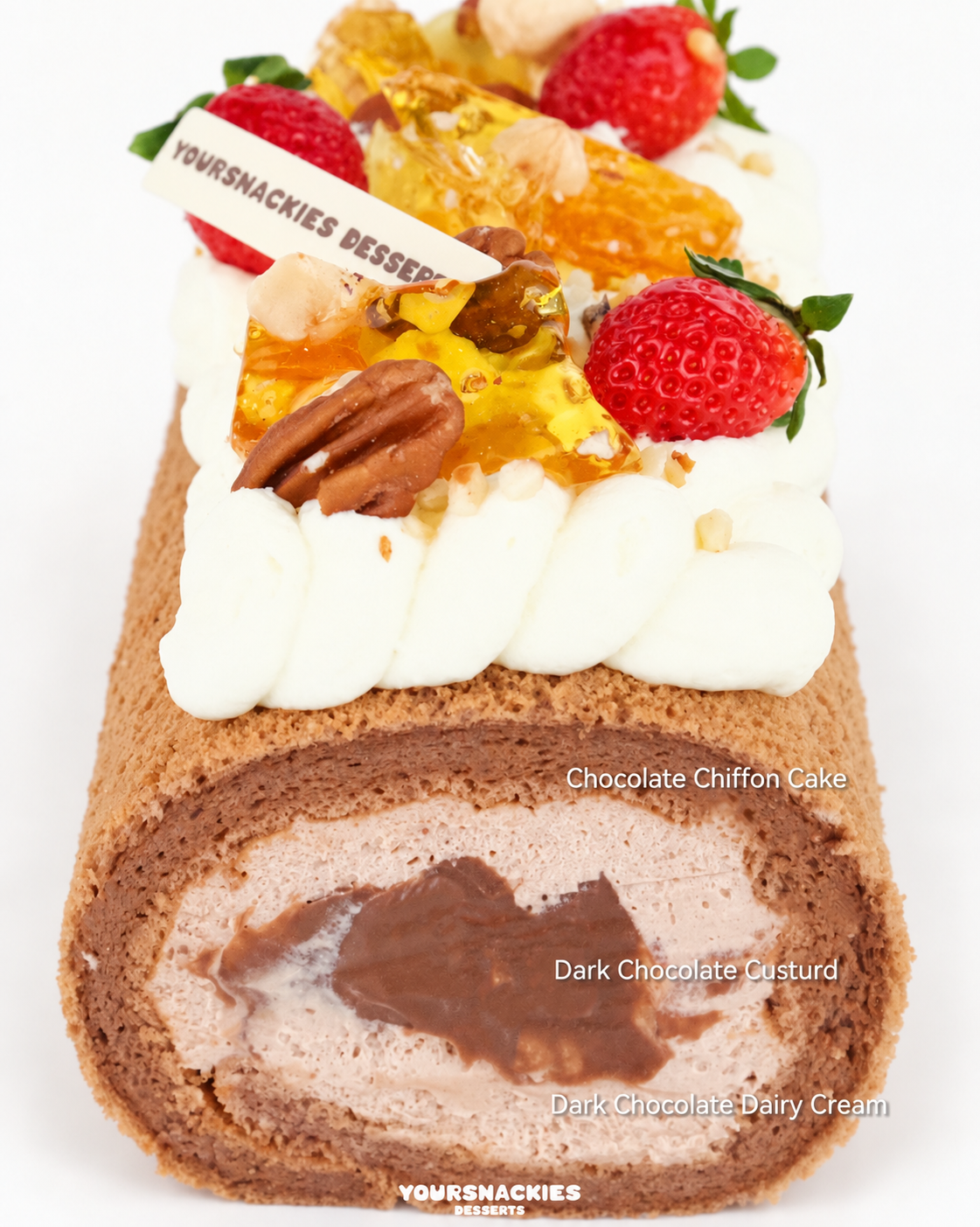 Sea Salt Dark Chocolate Swiss Roll