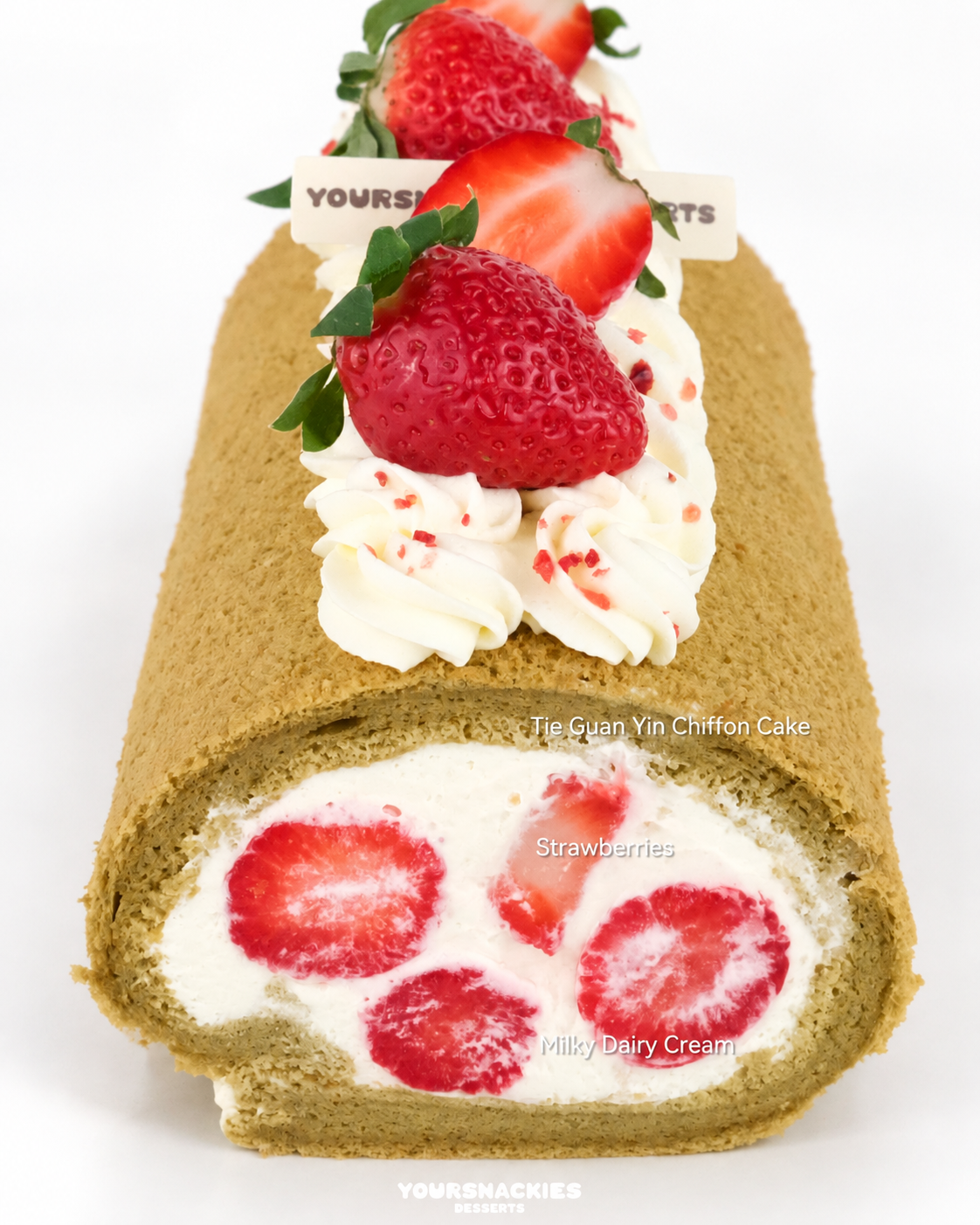 Strawberry Yoghurt Swiss Roll