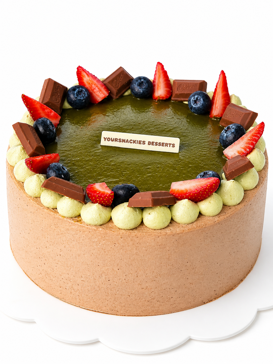 Dubai Pistachio Dark Chocolate Cake