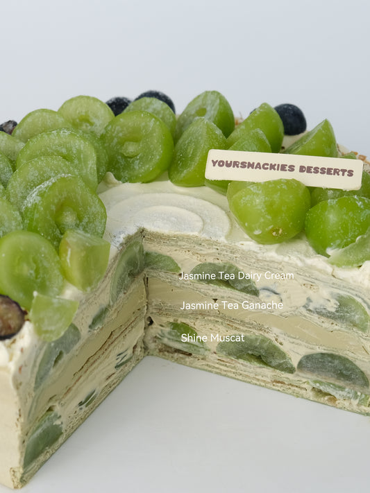 Jasmine Tea Shine Muscat Mille Crepe