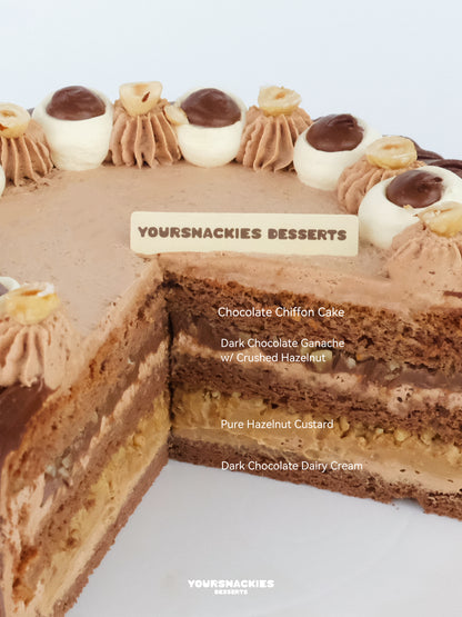 Dark Chocolate Hazelnut Cake