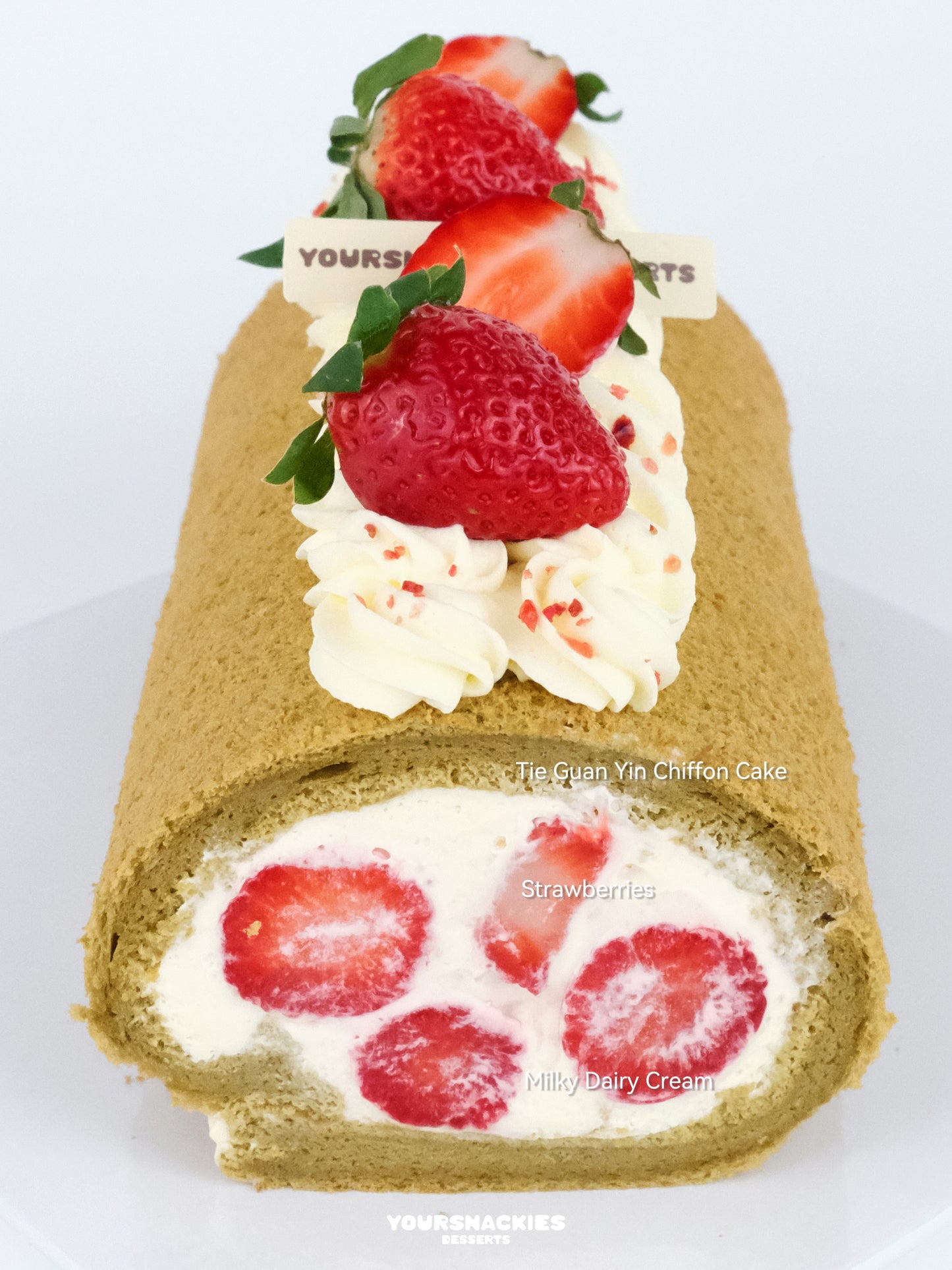 Strawberry Yoghurt Swiss Roll