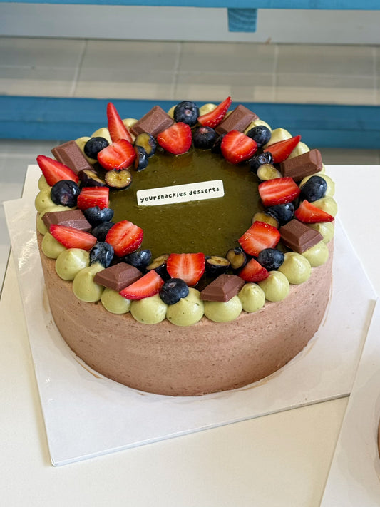 Dubai Pistachio Dark Chocolate Cake