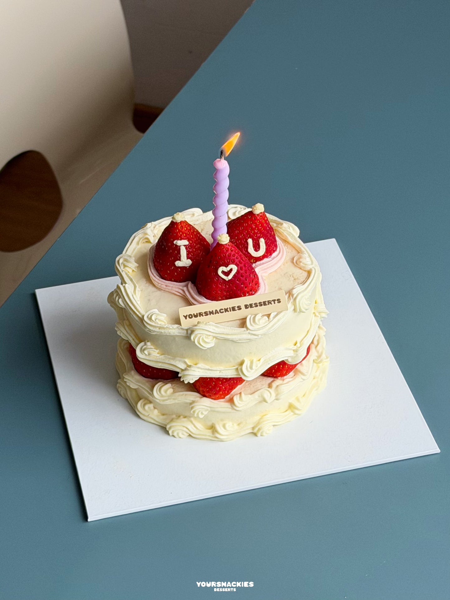 Strawberry Vanilla Short Cake Valentine's Special