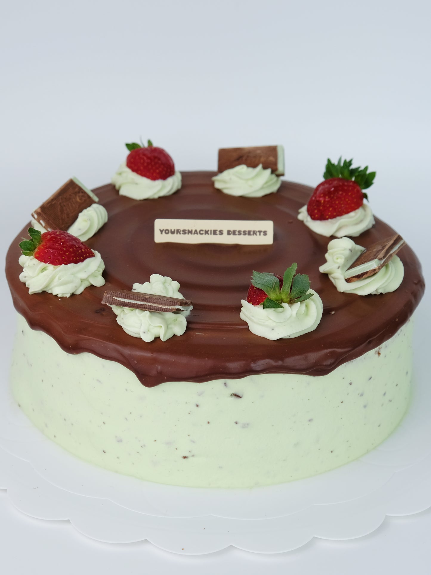 Mint Dark Chocolate Cake