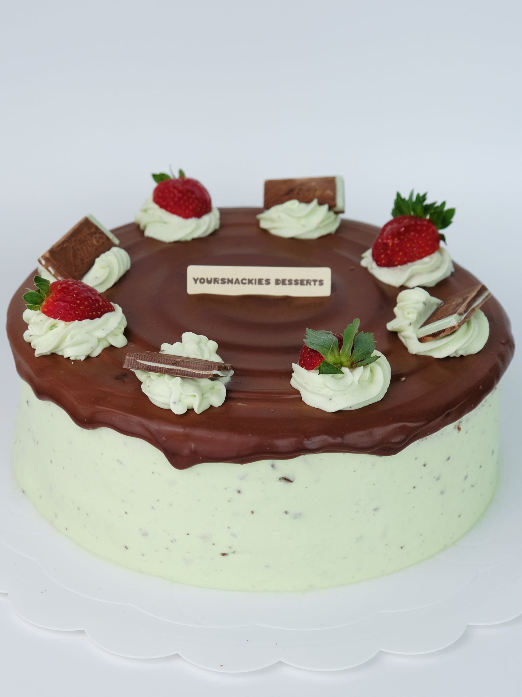 Mint Dark Chocolate Cake