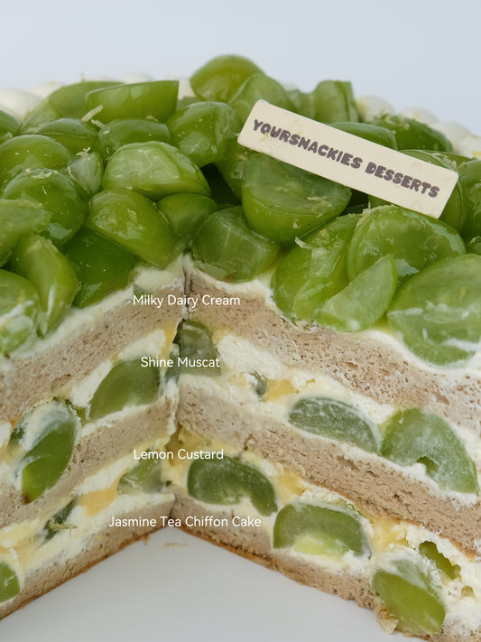Shine Muscat Refreshing Lemon Cake