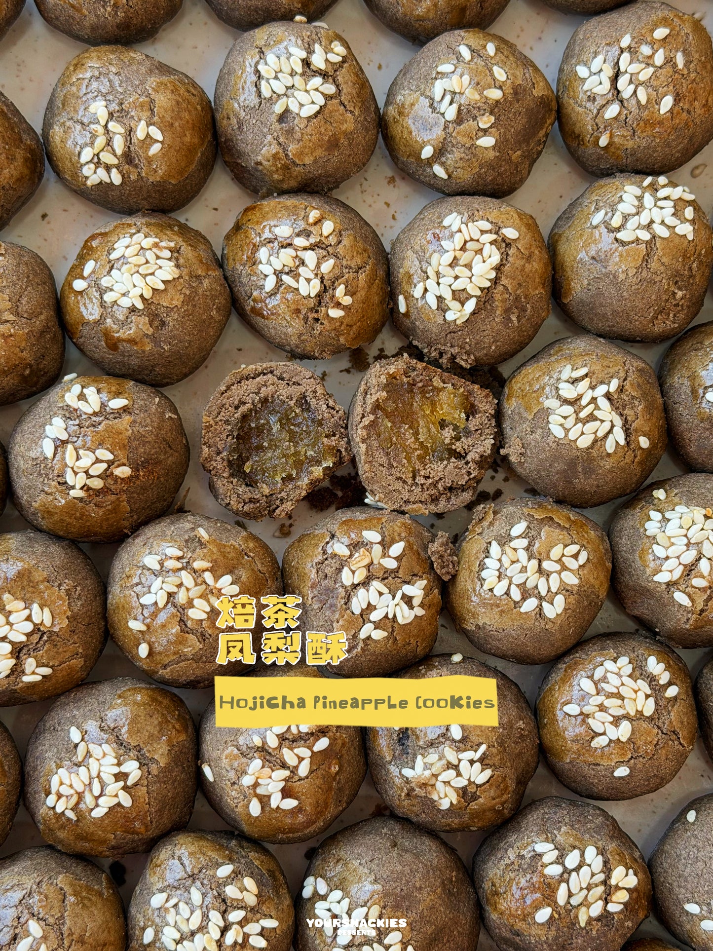 Premium Hojicha Pineapple Tart