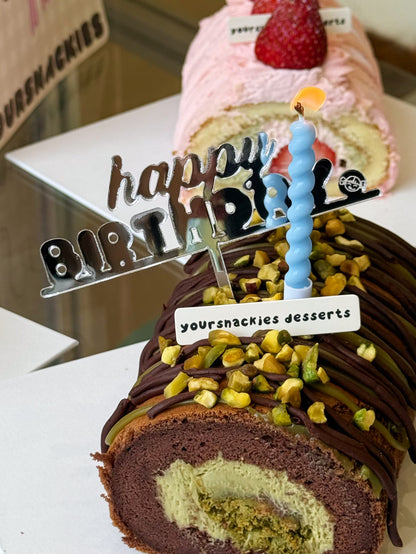 Dubai Dark Chocolate Pistachio Swiss Roll