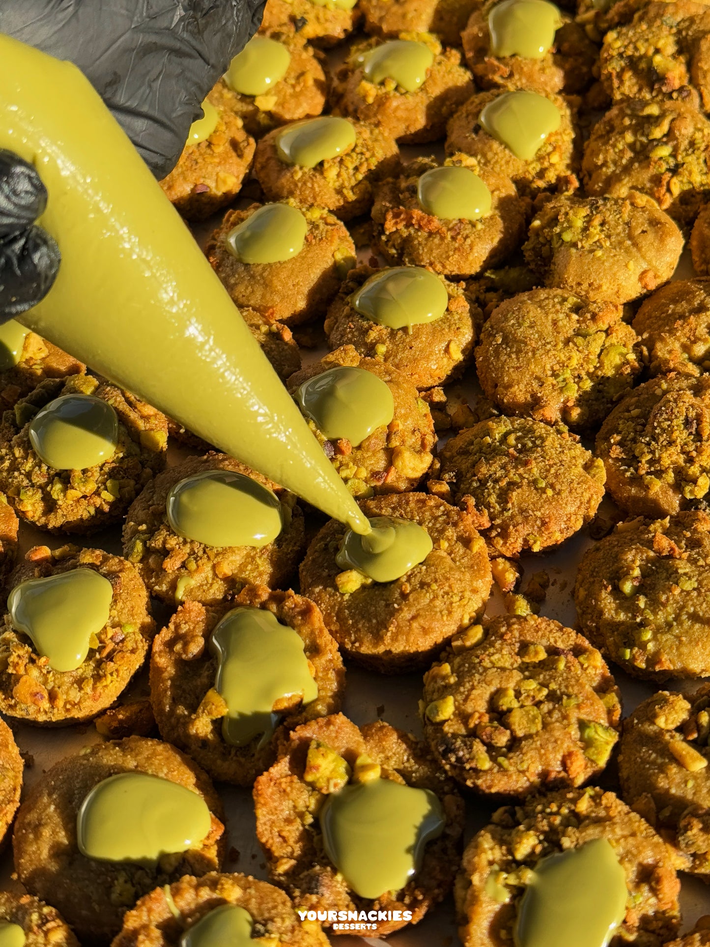 Pure Pistachio Butter Crunchy Cookies