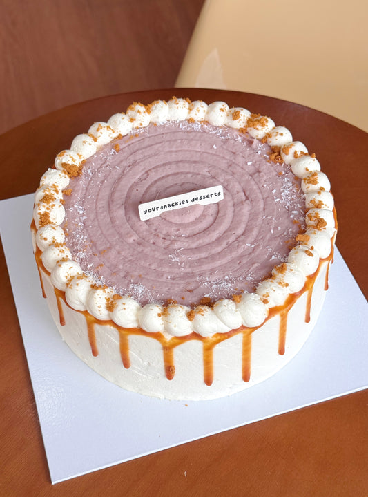 Chewy Yam Mochi Cake