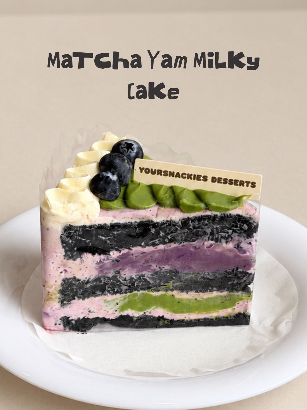 Matcha Taro Milky Cake 抹茶芋泥奶香蛋糕