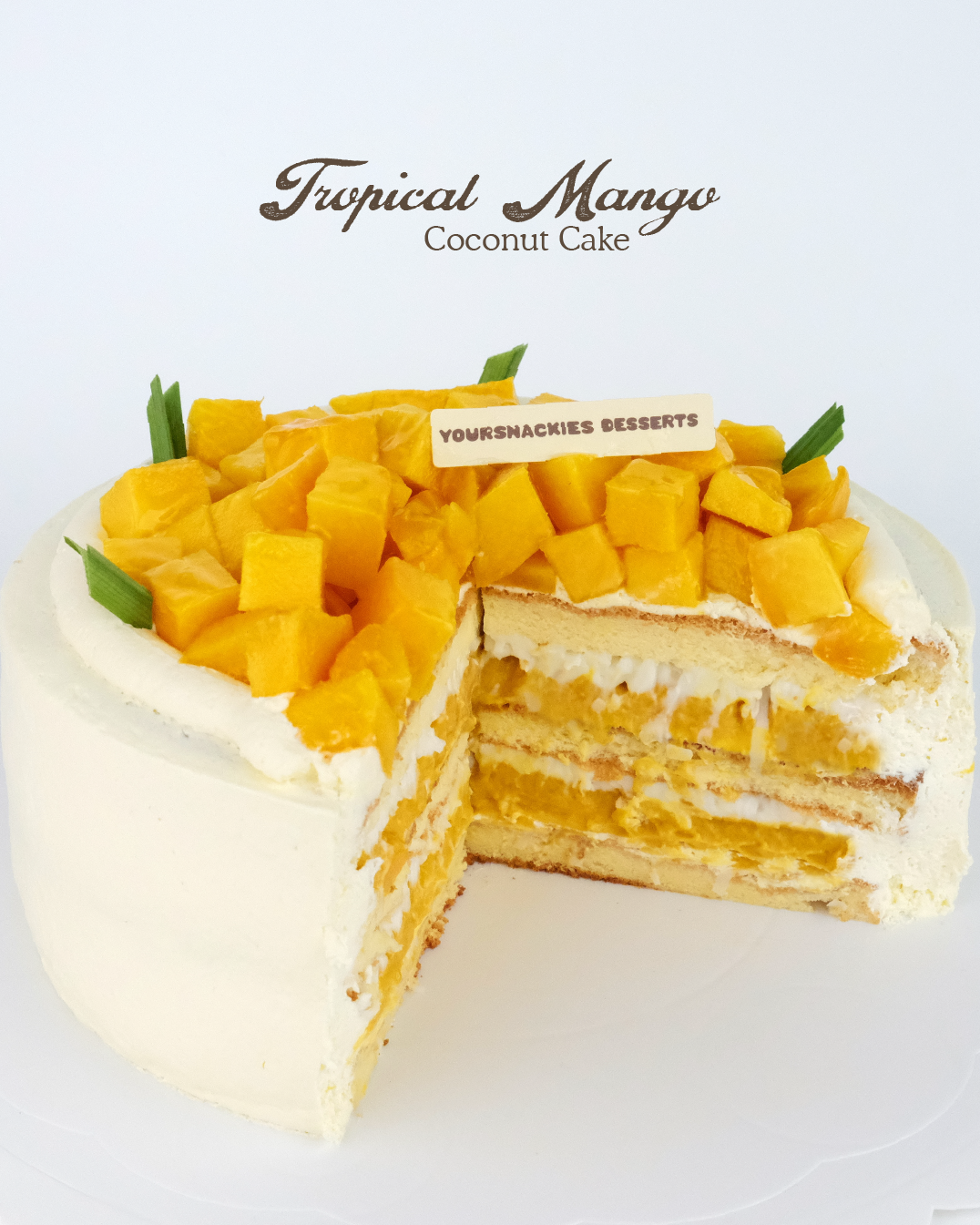 Tropical Mango Coconut Cake